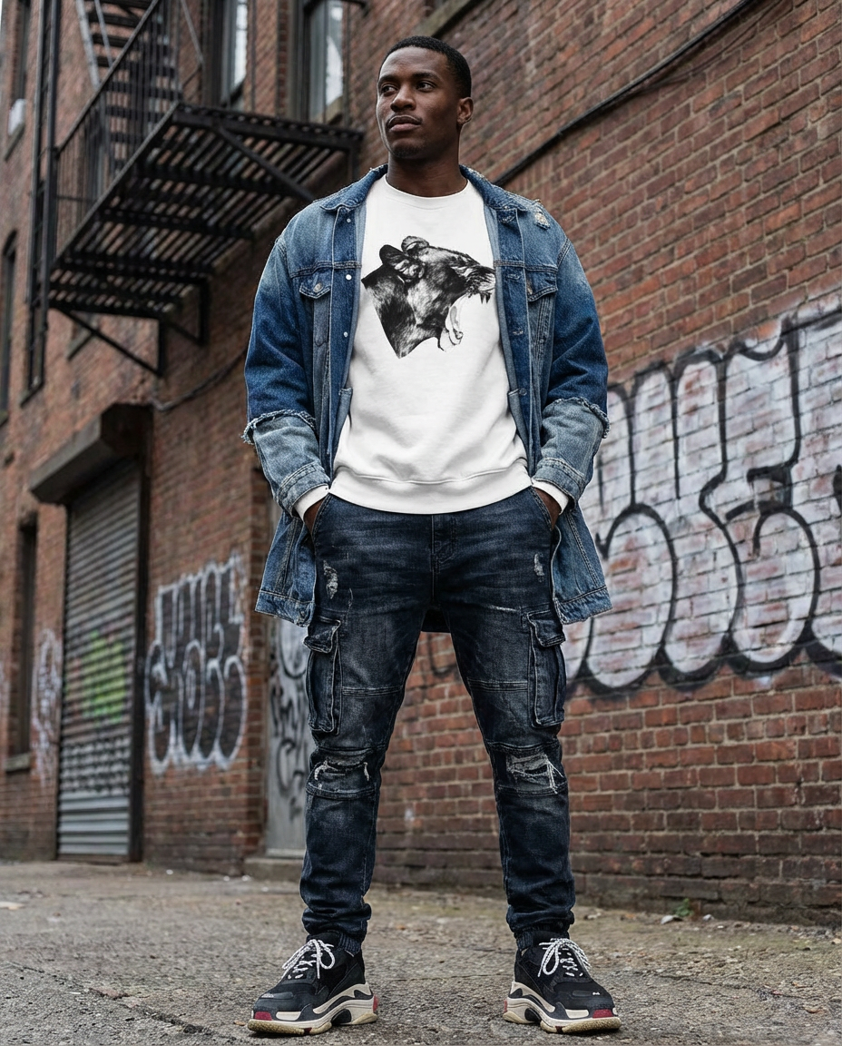 Lioness' Roar, lion lovers, wildlife fans, Moss Apparel, Unisex Crewneck Sweatshirt