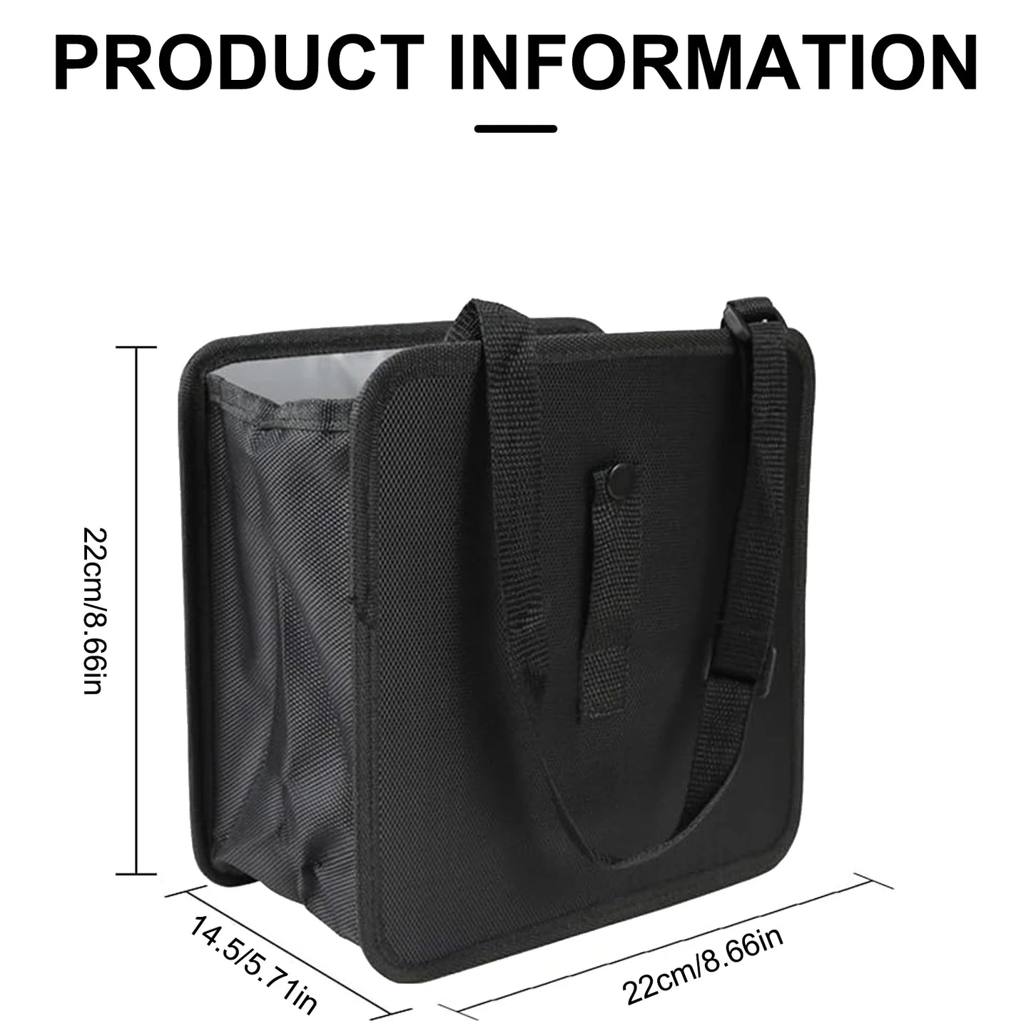 Foldable Car Trash Can & Leakproof Car Can, Portable And Hangable On The Back Of The Seat, Hanging Car Trash Bag Can Waterproof