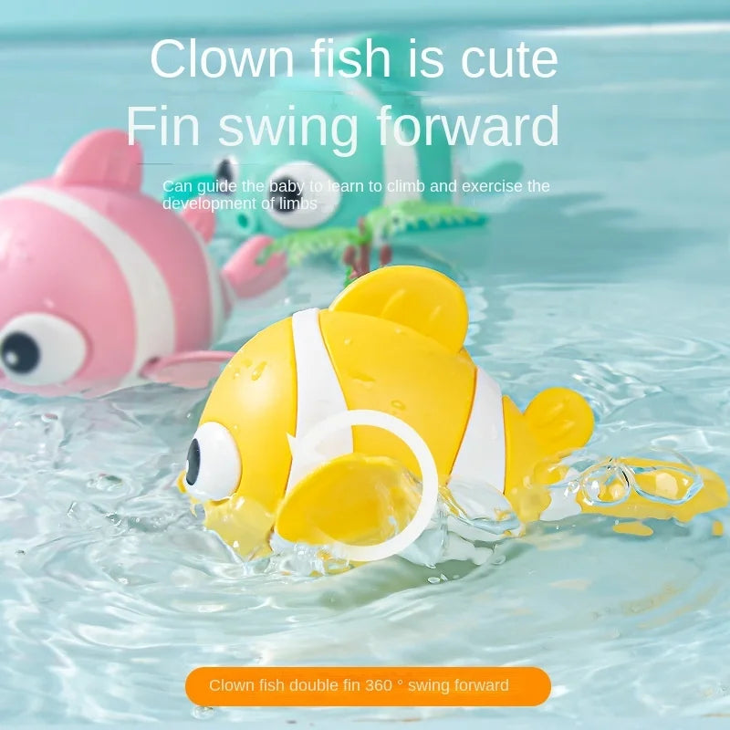 Cartoon Wind-Up Swimming Fish Bath Toy