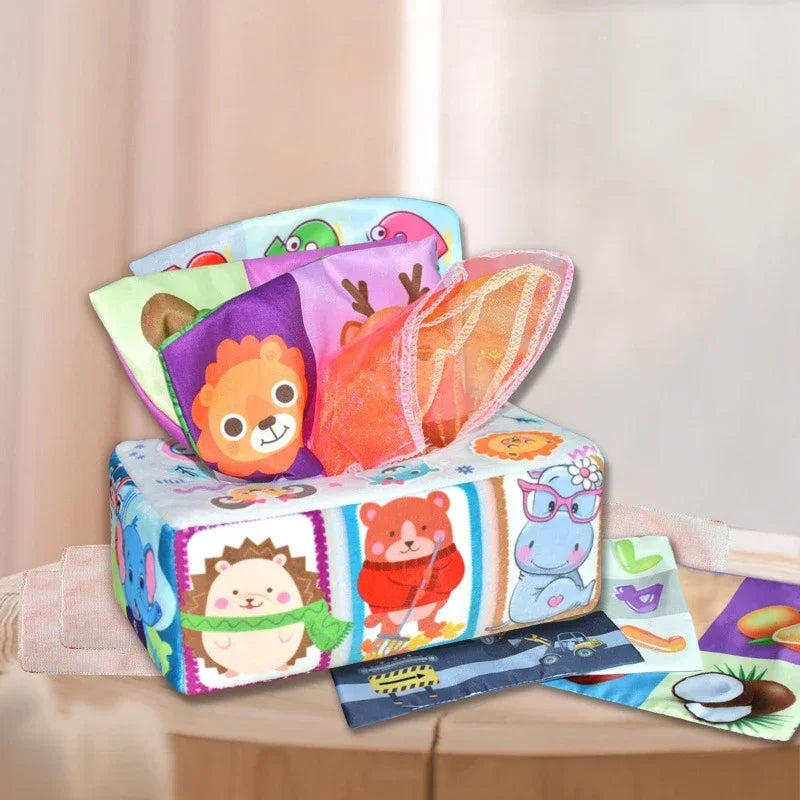Montessori Toys Magic Tissue Box Baby Educational Learning Activity Sensory Toy for Kids Finger Exercise Baby Game Toddler Toys