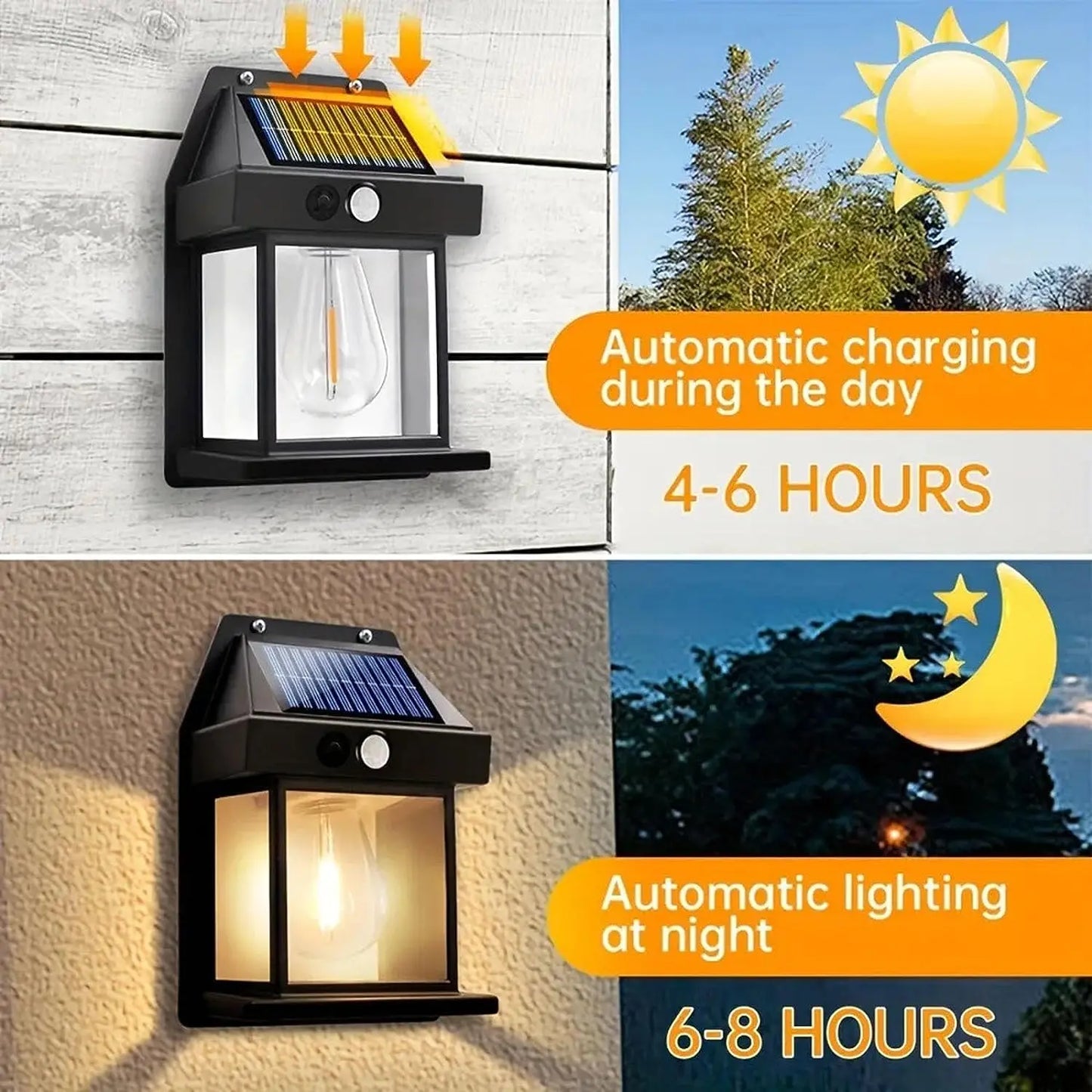 Outdoor Solar Tungsten Light Wall