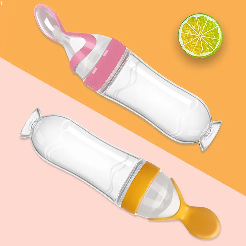Baby Silicone Rice Cereal Food Spoon