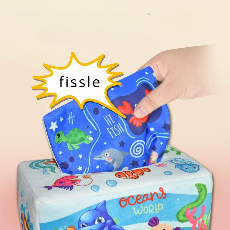 Montessori Toys Magic Tissue Box Baby Educational Learning Activity Sensory Toy for Kids Finger Exercise Baby Game Toddler Toys