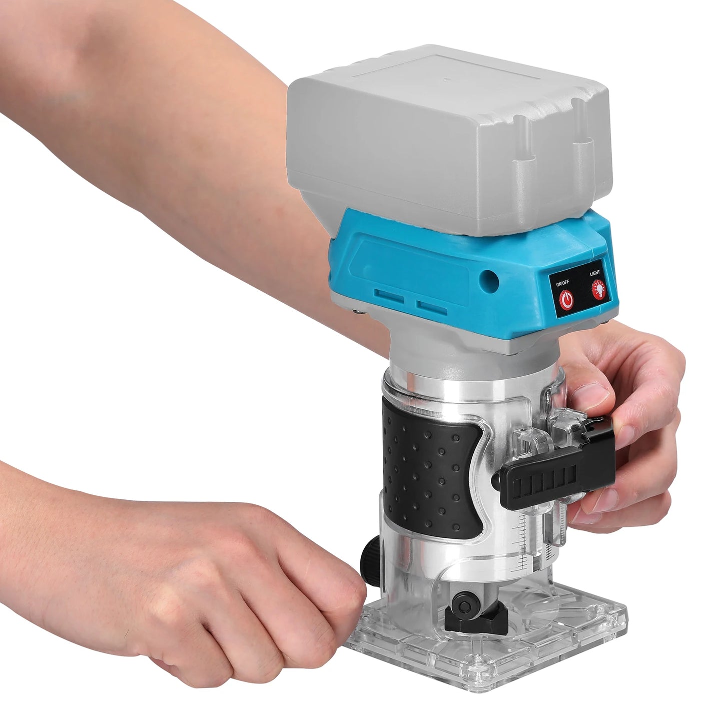 Speed Adjustable Woodworking Electric Trimming Machine Brushless Wood Router Wood Milling Engraving Slotting Machine for M-akita