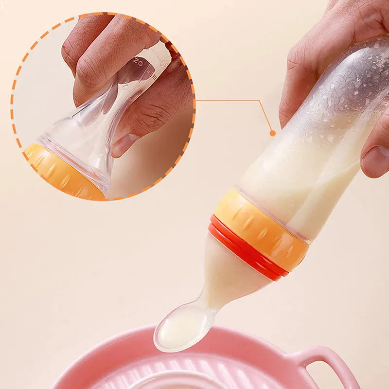 Baby Silicone Rice Cereal Food Spoon