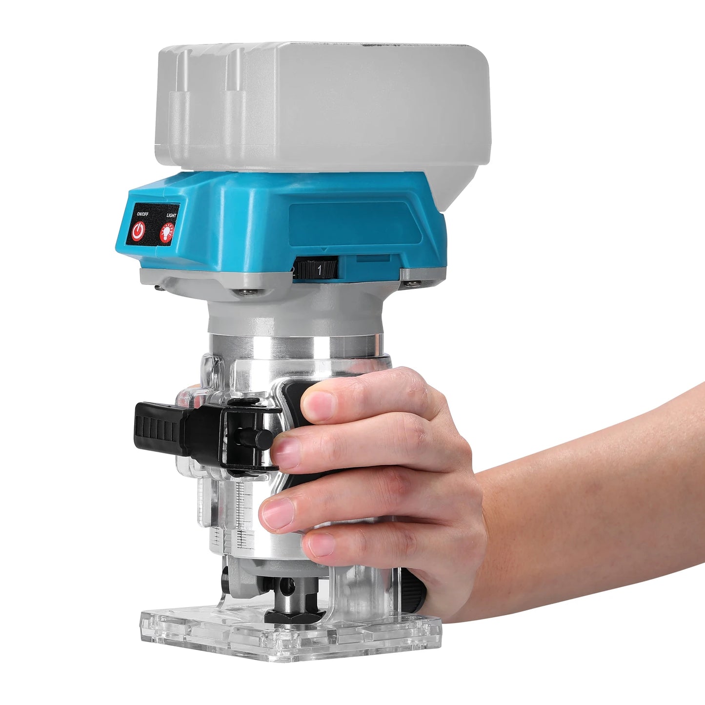 Speed Adjustable Woodworking Electric Trimming Machine Brushless Wood Router Wood Milling Engraving Slotting Machine for M-akita
