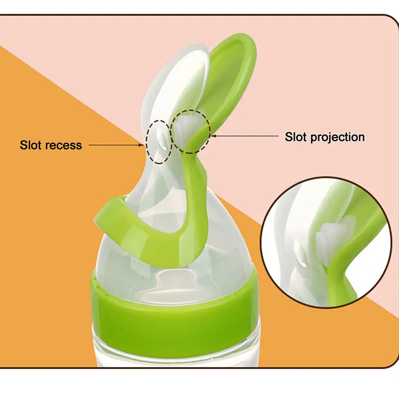 Baby Silicone Rice Cereal Food Spoon