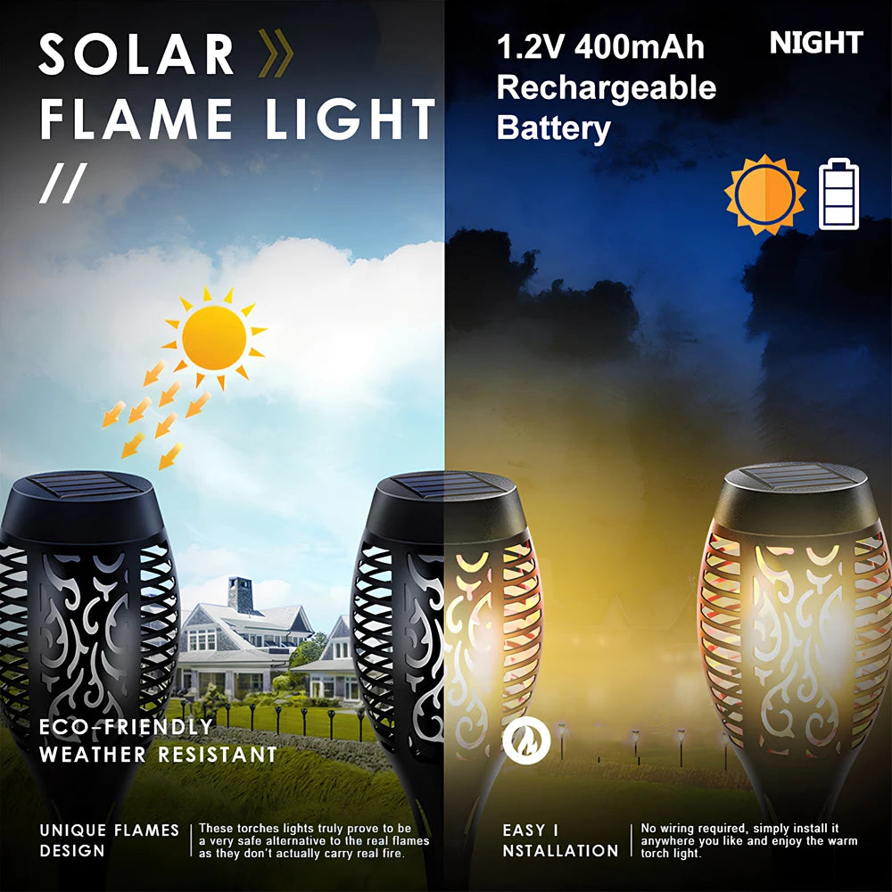 Garden Decoration Solar Flame Light