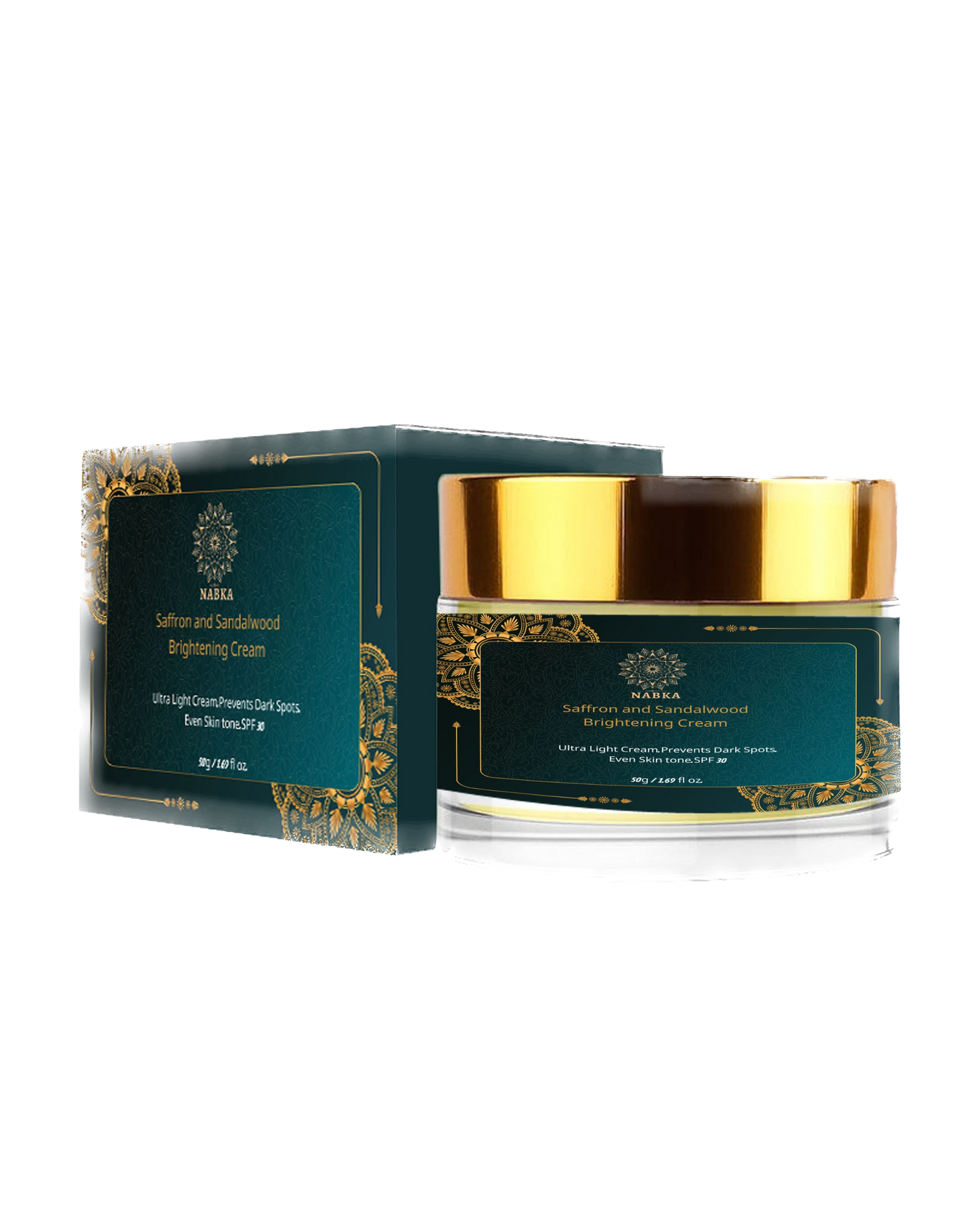 NABKA Daily Face Moisturizer Cream with Sandalwood, Manjistha, SulforaWhite, Saffron, Almond, Sweetwood & Mulberry Extracts for Radiant Glow-nabka
