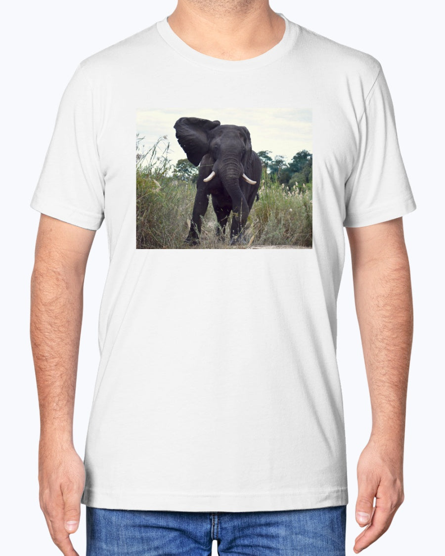 Defiant Elephant, Elephant Conservation, animal fan, wildlife, Moss Apparel, Unisex T-Shirt