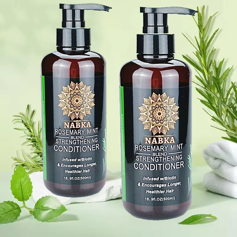 Rosemary Mint Conditioner for Moisturizing and Strengthening Hair, Infused with Biotin - 16.9 Ounce-nabka