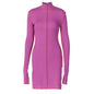 High neck split stitching dress-nabka