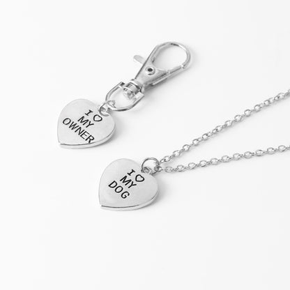 love My OwnerI love My Dog Pet Dog Bone Necklace-nabka