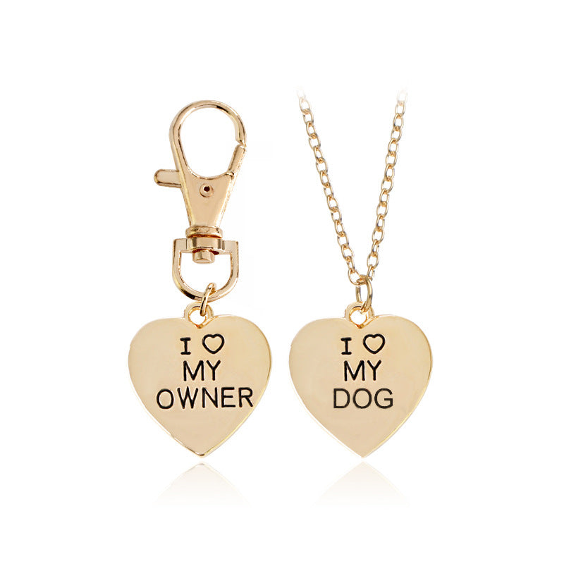 love My OwnerI love My Dog Pet Dog Bone Necklace-nabka