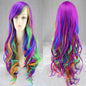 Colorful rainbow gradient hairstyle-nabka