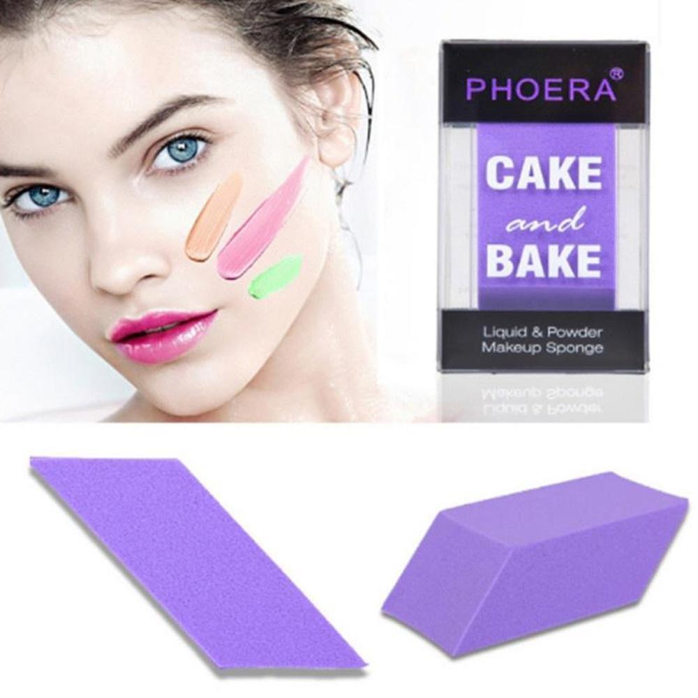 Quadrilateral shape makeup puff-nabka