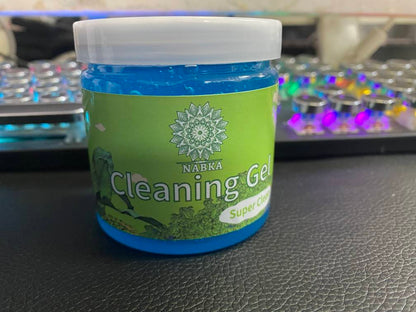 Magic Cleaning Gel for Car Interior, 160g, Repeated Use, Skin-Friendly, Easy to Remove Dust, Stains, Oil, Smudges - Blue (6.3 Oz)-nabka