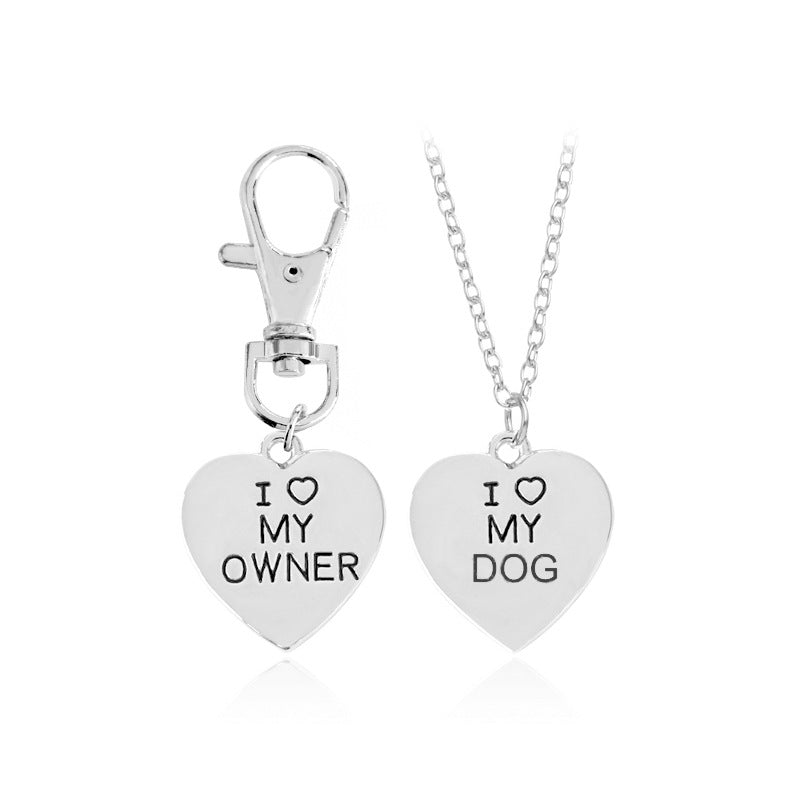 love My OwnerI love My Dog Pet Dog Bone Necklace-nabka