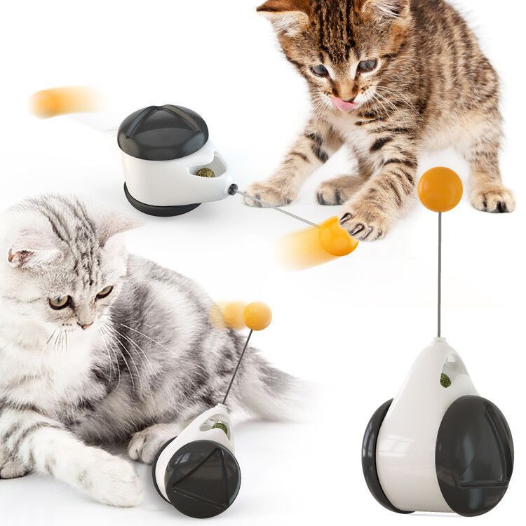 Electric Automatic Lifting Motion Cat Toy Interactive Puzzle Smart Pet Cat Teaser Ball Pet Supply Lifting Toys