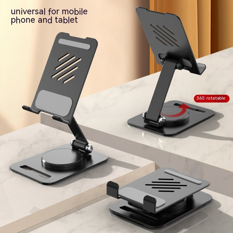 Desktop Foldable Aluminum Alloy Rotating Mobile Phone Bracket-nabka