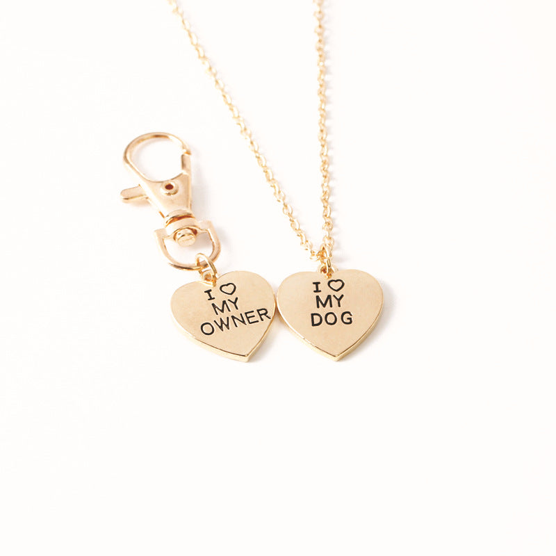 love My OwnerI love My Dog Pet Dog Bone Necklace-nabka