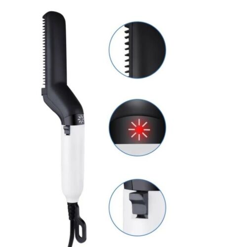 Hair Straightener Men Multifunctional Comb Curling Electric Brush Professional Hair Comb Brush Beard Straightener Hair Curler Fast Heating Styling Tools-nabka