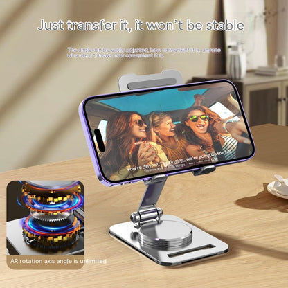 Desktop Foldable Aluminum Alloy Rotating Mobile Phone Bracket-nabka