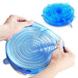 Silicone Fresh-keeping Cover Universal Bowl Cover Sealed Transparent Cover Household Fresh-keeping 6-piece Microwave Oven Cover Plastic Wrap-nabka