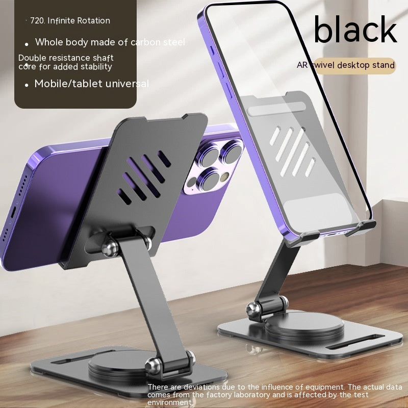 Desktop Foldable Aluminum Alloy Rotating Mobile Phone Bracket