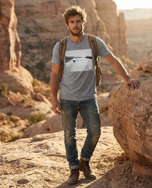 Lone Coyote, Wildlife Apparel, Eco-Friendly Fashion, Moss Apparel, Unisex T-Shirt