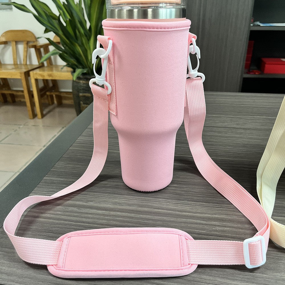 Handle Mug Ice Cream Cup Cover Outdoor Portable-nabka