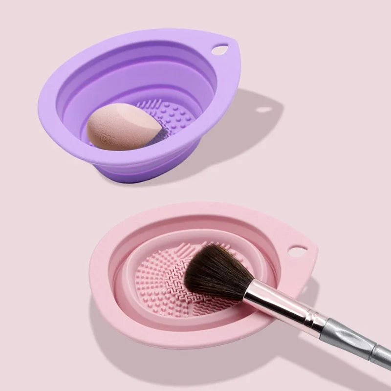 Silicone Makeup  Brush Cleaning Bowl