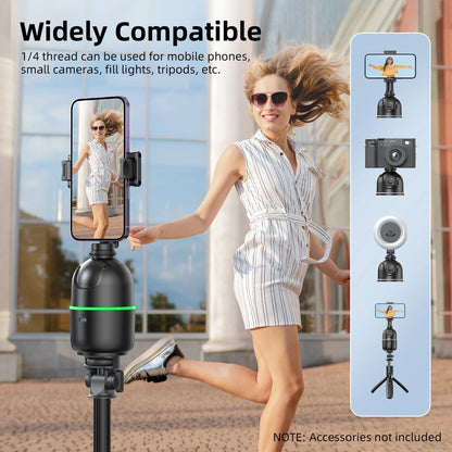 Selfieshow P03 Gimbal Stabilizer 360 Rotation Follow Focus Auto Face Tracking Tripod Desktop Cell Phone Holder for Live/Photo