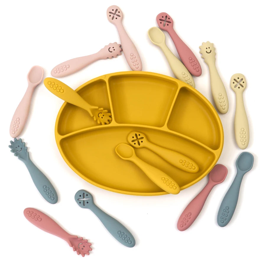 Baby Silicone Utensil Toddler Feeding Spone