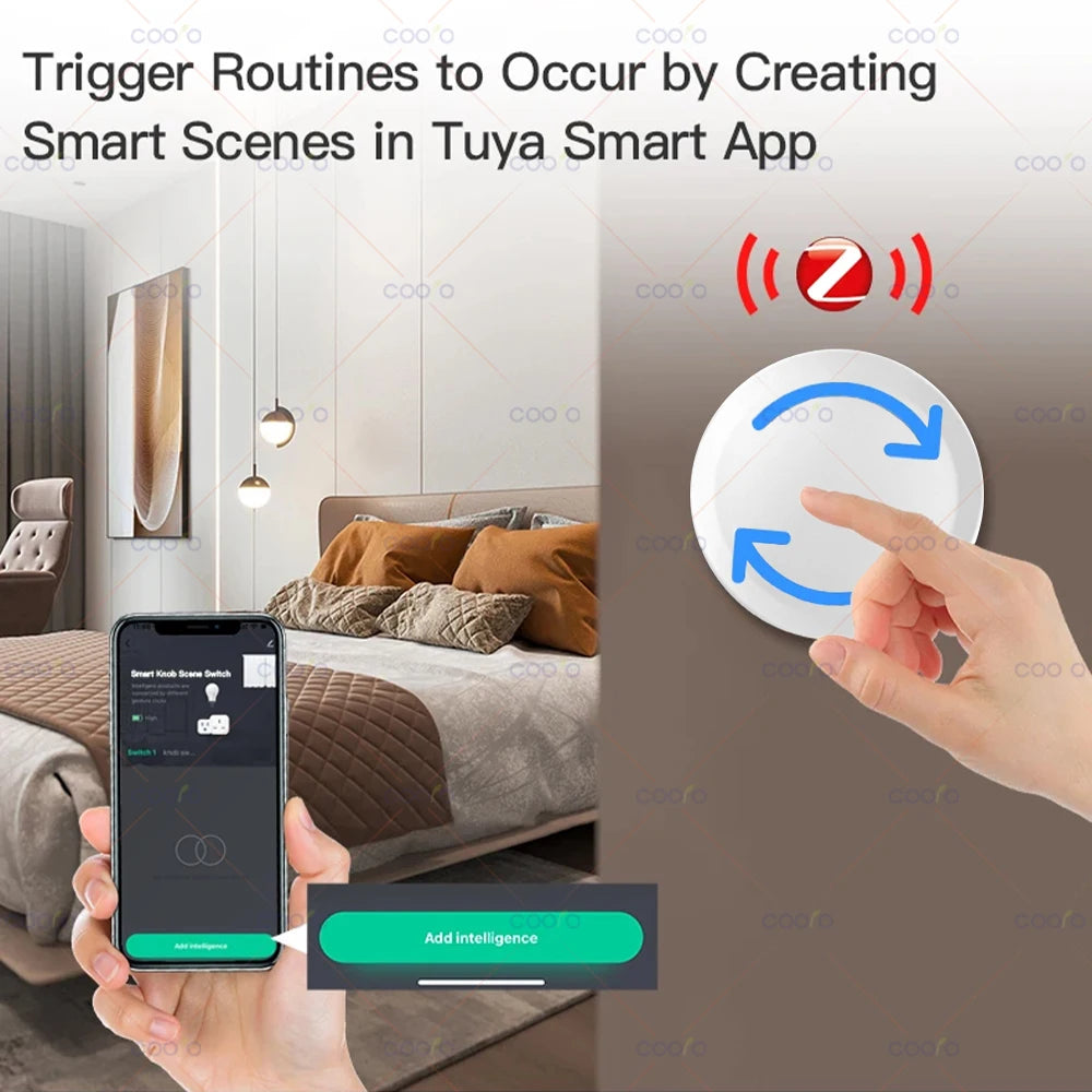 Wireless Scene Button Rotatable Dimmer