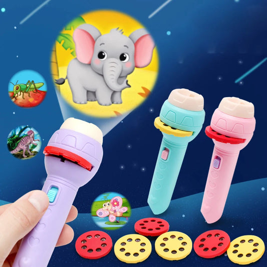 Kid Cartoon Projector Flashlight Toy