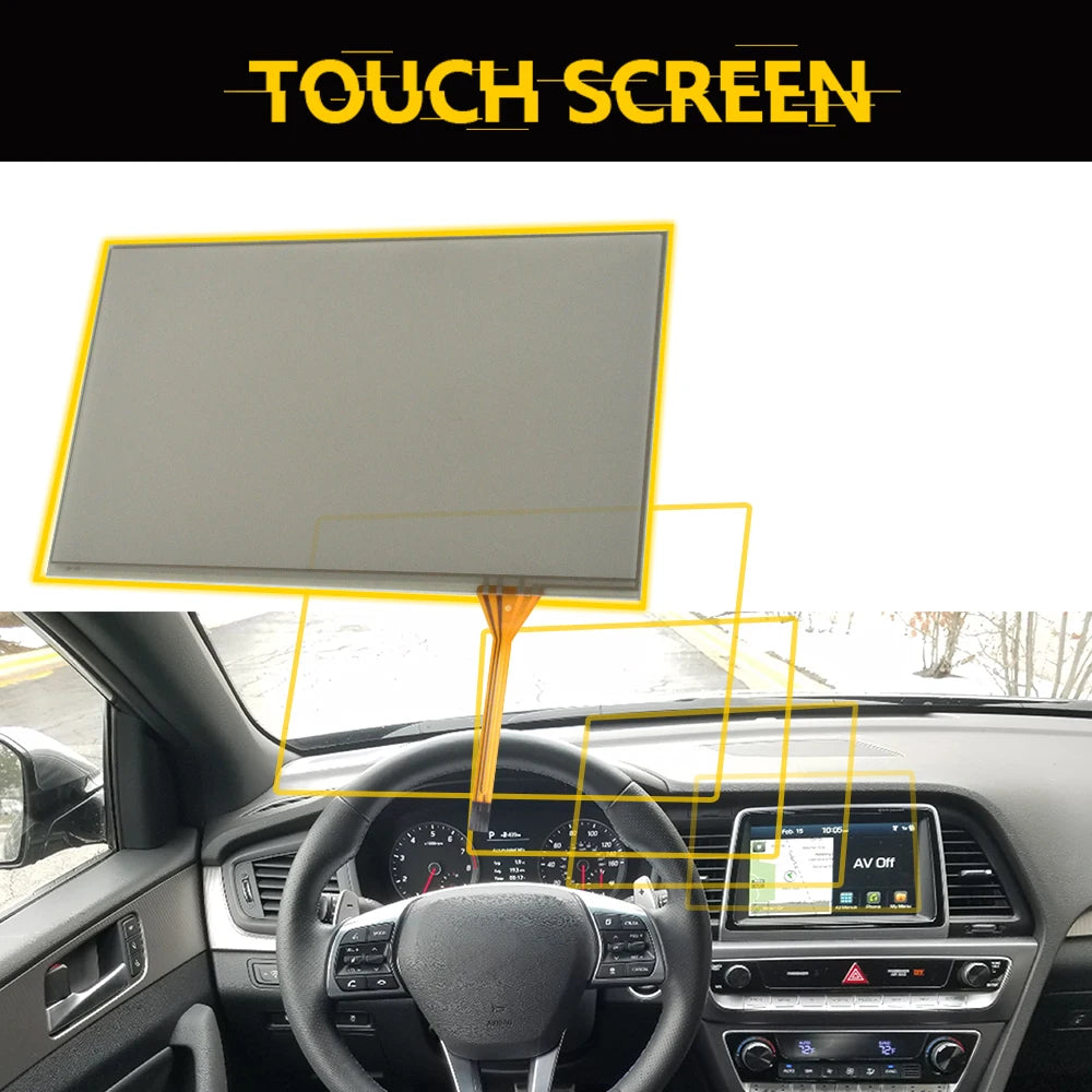 Touch Screen Digitizer Car Radio DVD Player GPS Navigation For Hyundai Sonata Veloster 2013 - 2016 Kia Sorento Soul 2014 - 2016