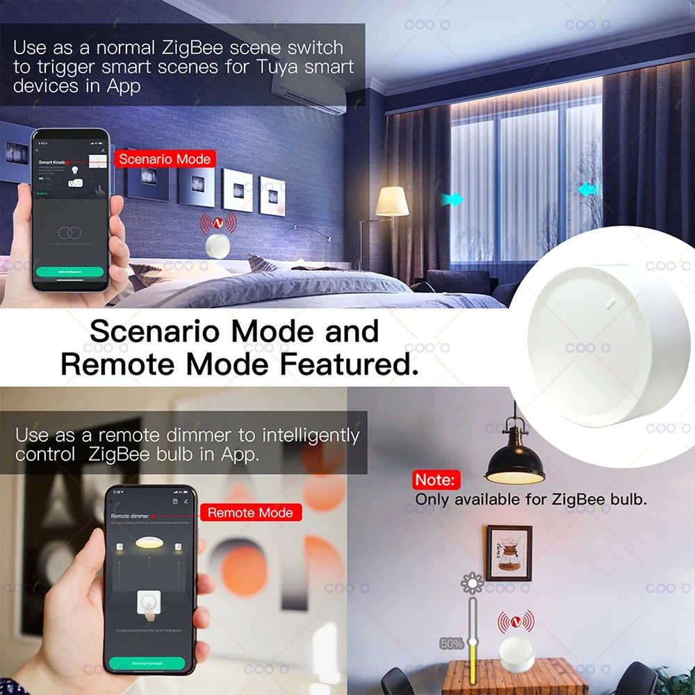 Wireless Scene Button Rotatable Dimmer