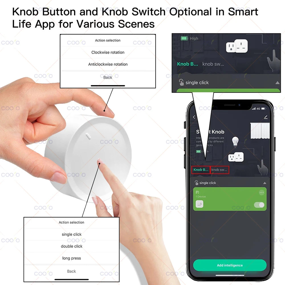 Wireless Scene Button Rotatable Dimmer