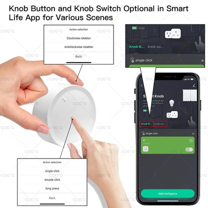 Wireless Scene Button Rotatable Dimmer