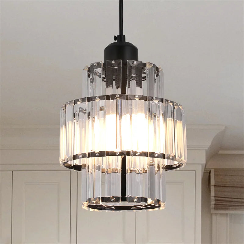 Modern Chandelier K9 Crystal Aisle Led Ceiling Lamp Nordic Luster Corridor Living Room Home Hotel Loby Decro Pandent Light Lumin