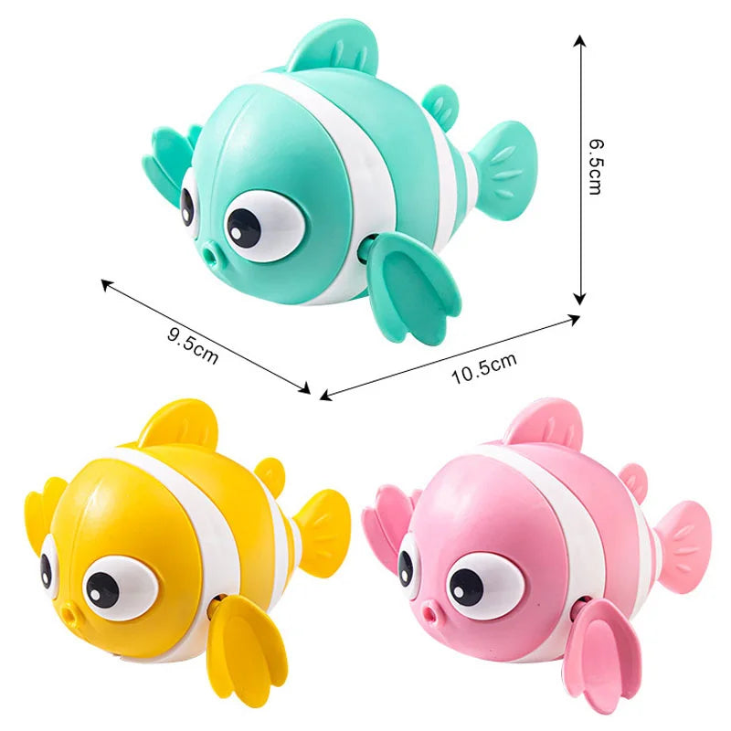 Cartoon Wind-Up Swimming Fish Bath Toy