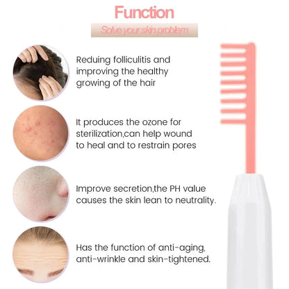 High Frequency Electrode Wand Acne Anti