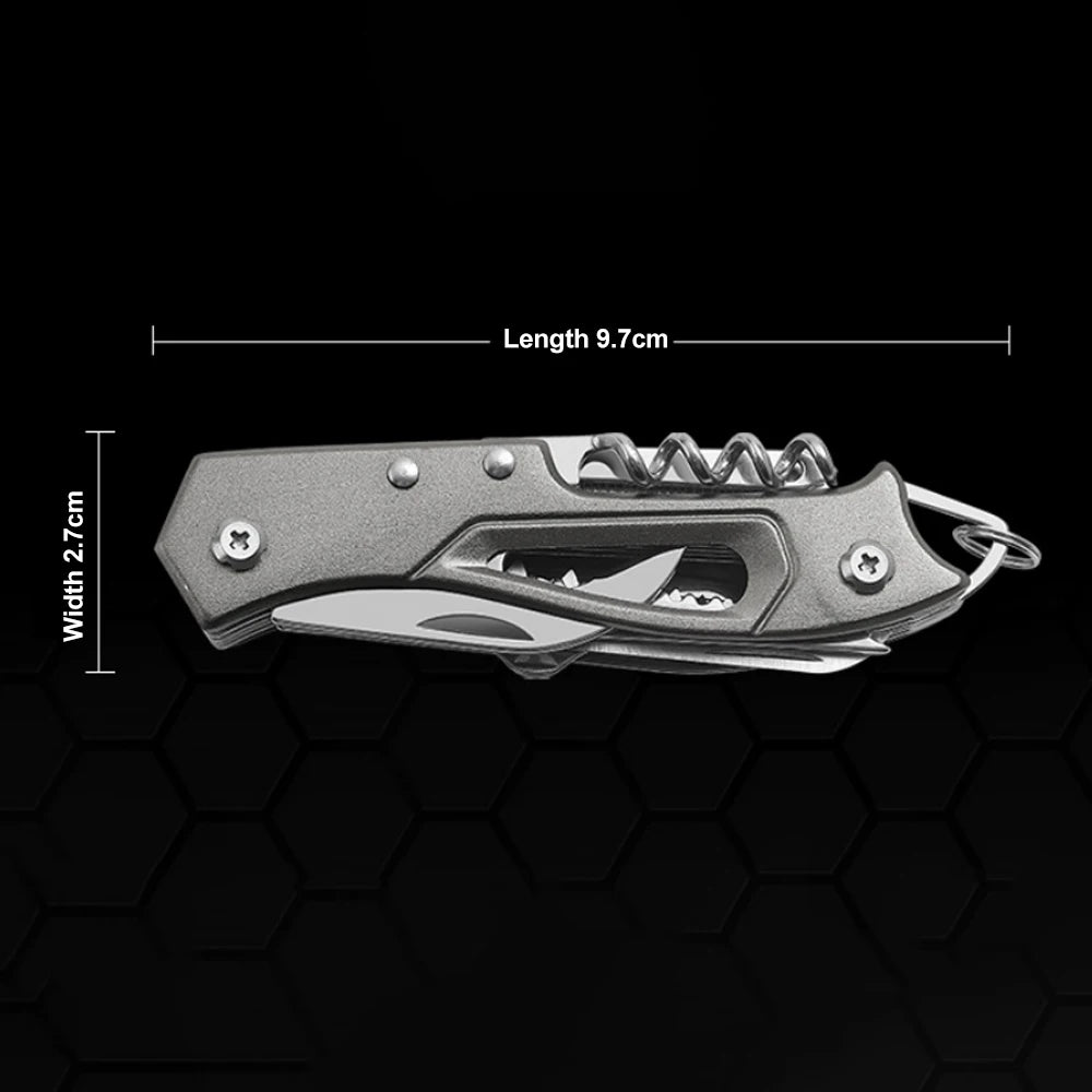 Multi-Functional Swiss Knife Outdoor Camp Multi-Tool Bottle Opener Portable Folding Knife Scissors Saw Military Pocket Knife