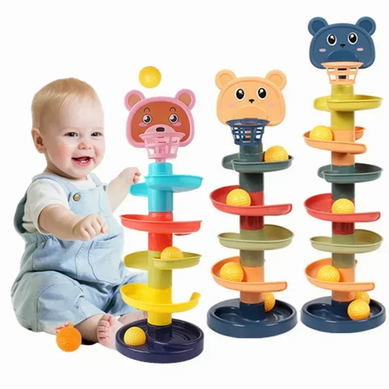 Baby Ball Drop Rolling Ball Pile Tower Toy