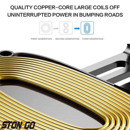 STONEGO Qi Fast Charging Car Holder, Wireless Charger, LED Indicator Lights Car Mount Auto Clamping Air Vent Mount Car Holder