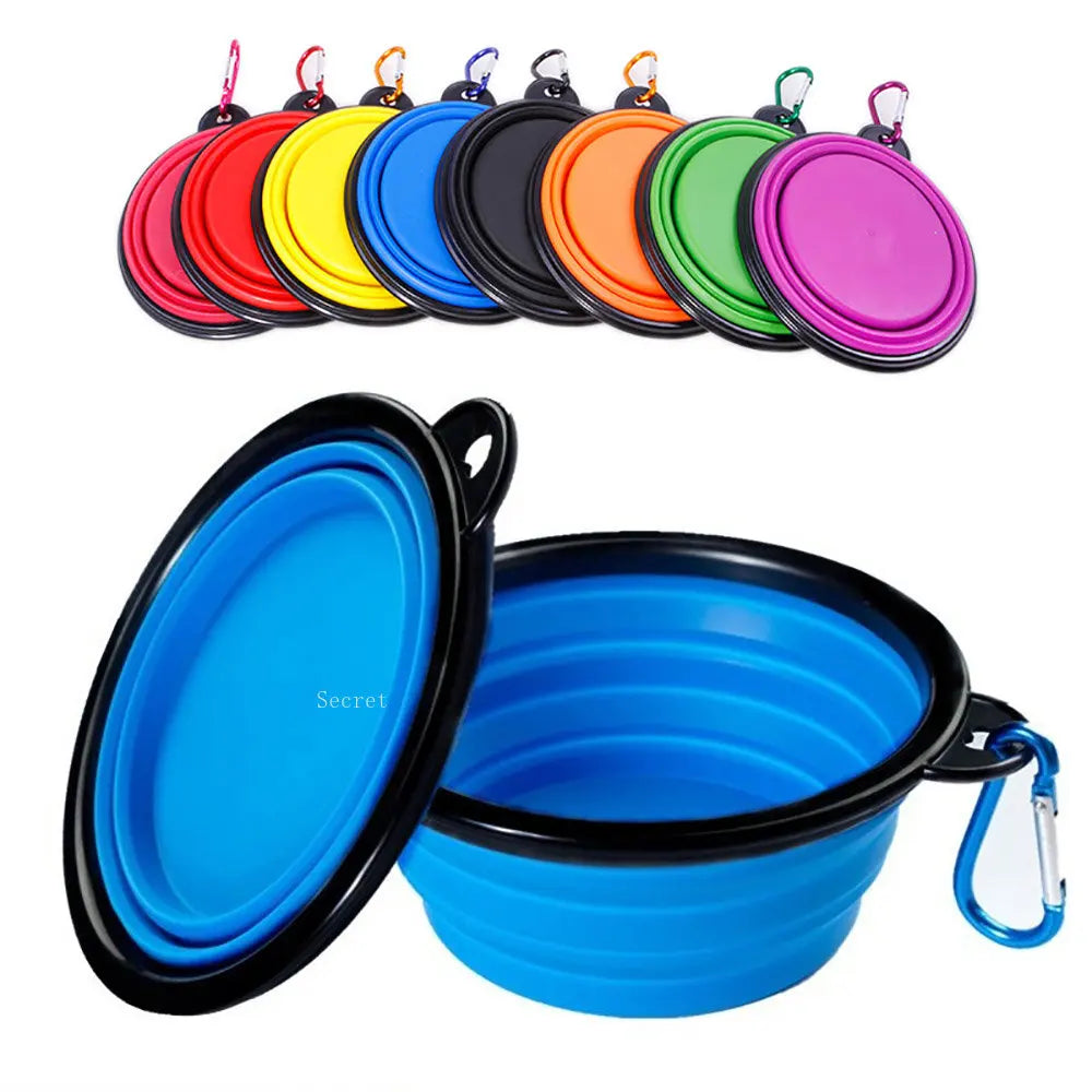 Dog Silicone Food Water Bowl