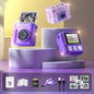 VATOS Instant Print Camera-2.4 inch Digital Camera Rechargeable Portable with Frame Printing Paper Birthday Gift for kids Purple