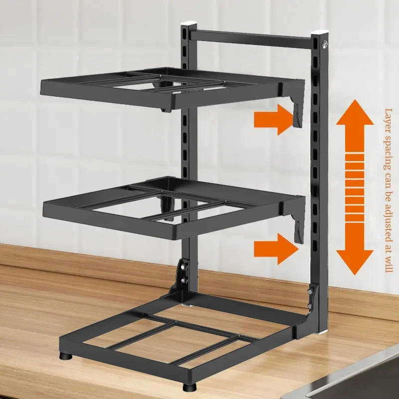 Kitchen Multi-Layer Cooker Storage Rack