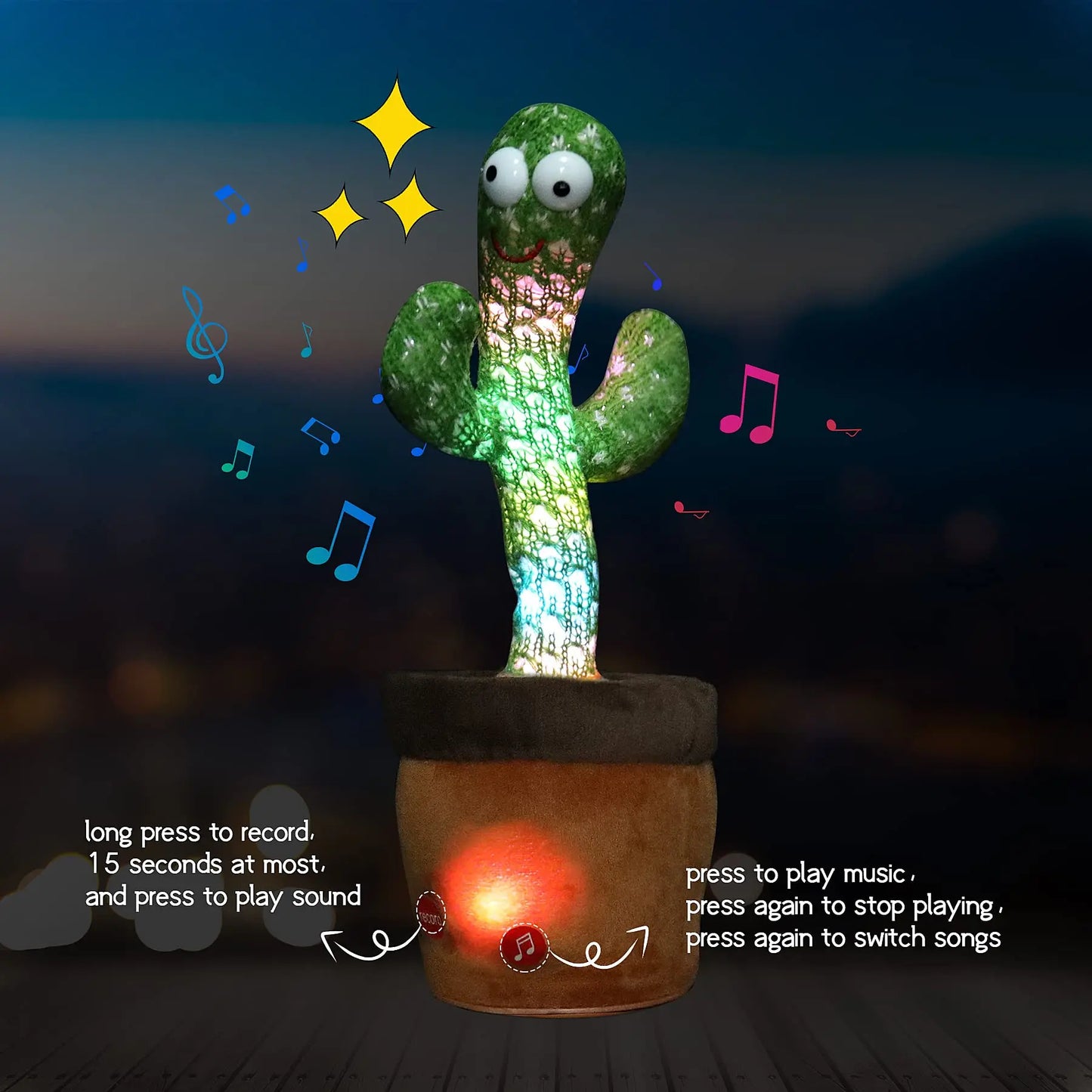 Dancing Cactus Electronic Plush Toy